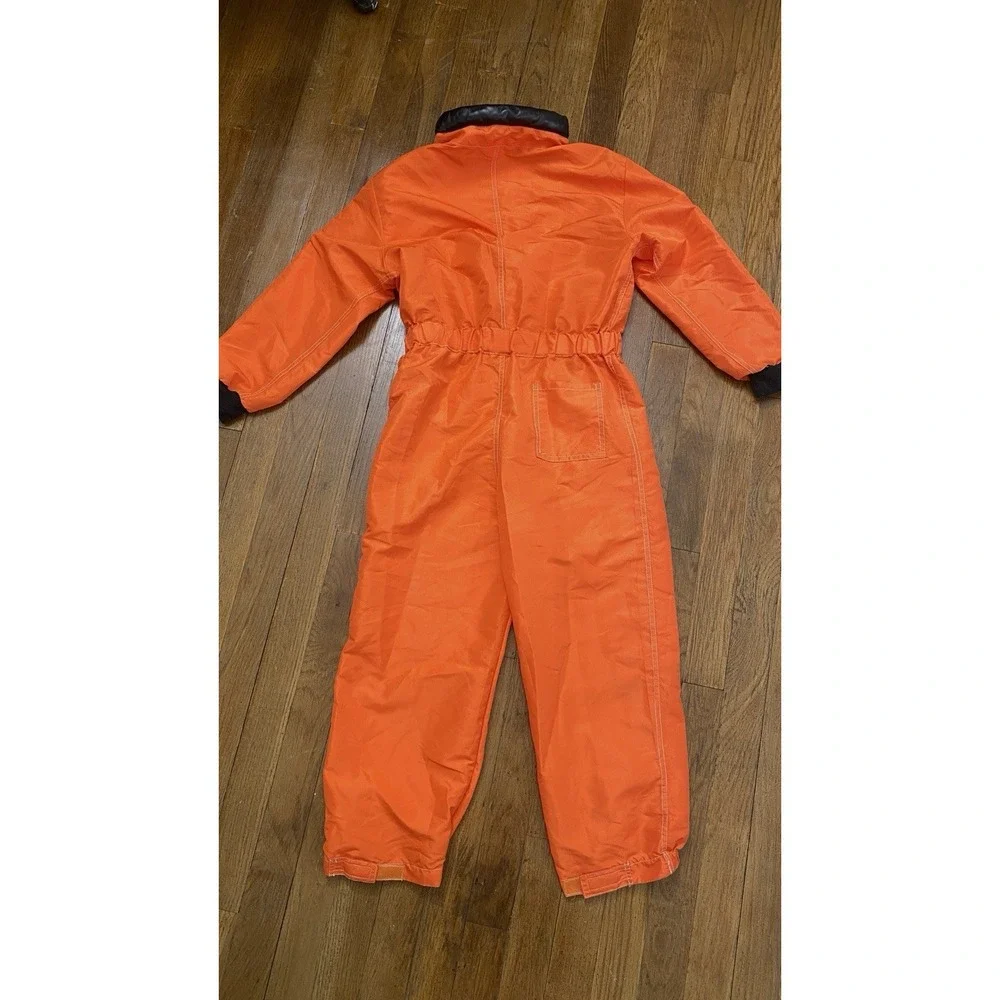 Big Kids NASA Astronaut Costume Orange Space Suit Jumpsuit Size 8-10 (Large)